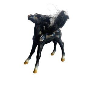 Breyers Reeves Black and white horse foal 4.5 inches